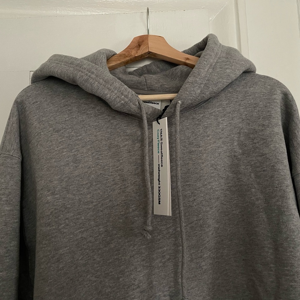 TNA Cozy Fleece Boyfriend Hoodie Aritzia